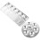 2Stk Aluminium Malpalette Wiederverwendbar Silber Leicht Und Robust 10