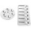 2Stk Aluminium Malpalette Wiederverwendbar Silber Leicht Und Robust 8