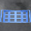 1Pc Plastic Sterilization Rack For 7 Tools Storage Blue 5