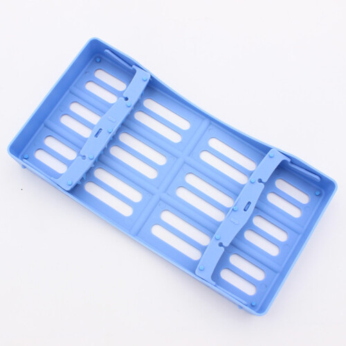 1Pc Plastic Sterilization Rack For 7 Tools Storage Blue 2