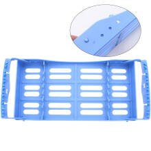 1Pc Plastic Sterilization Rack For 7 Tools Storage Blue