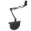 Bett-Telefonhalter, schwarz, 3 Abschnitte, 4