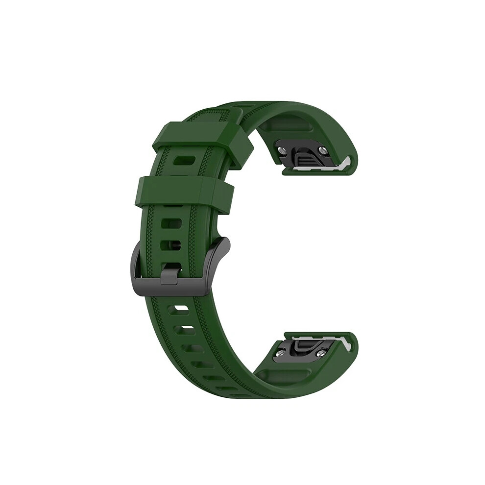 (Army ) For Garmin Fenix7s/6S/5S 20Mmquick Release Silicone Strap Watch Band Replacement Green 4069369143366