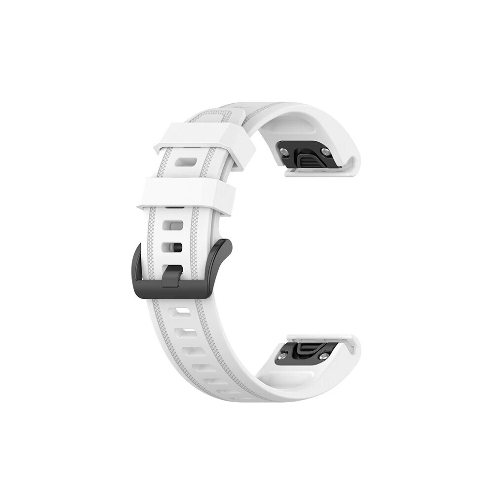 (White) For Garmin Fenix7s/6S/5S 20Mmquick Release Silicone Strap Watch Band Replacement White 4069369143465