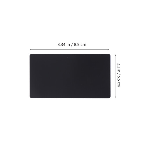 50 pezzi placche alluminio anodizzato 0,2 mm per incisione, nere 1