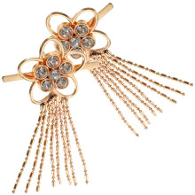 1 paio borchie metallo con strass per decorare tessuti e scarpe