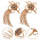 1 paio borchie metallo con strass per decorare tessuti e scarpe 6
