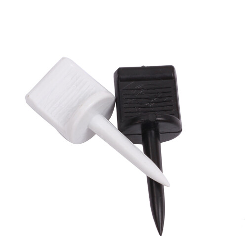 20 pz target nail 5,4 cm in plastica per tiro arco, nero e bianco