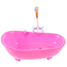 vasca da bagno elettrica con spruzzatore per piscina, bambole rosa