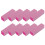 10 pezzi buffer unghie 4 facce per manicure pedicure (rosa) 10