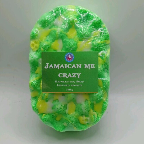 (Mango) Exfoliating Soap filled  sponge - Highly scented- sls free box 1