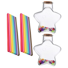 1Zest Plastikowa Ozdobna Butelka Do Życzeń Z Papierem Origami Kolorowa