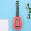 ukulele 21 polegadas mogno com cordas, alça, palhetas e bolsa 3