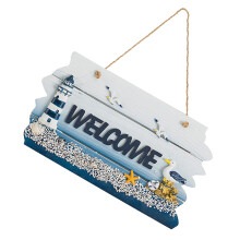 1Mediterrane Welkomstbord Zeethema Decor Voor En