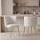 Living And Home Set of 2 Upholstered Dining Chairs 2
