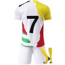 (26(140-150CM)) Super Star All Club Activewear Print #7 Soccer/Football Fans Shirt Sets For Kids And Adult