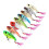 4 pezzi esche rigide metallo wobble spoon piumate con amo 7 g 7