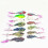4 pezzi esche rigide metallo wobble spoon piumate con amo 7 g 3