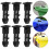 10Pcs Durable Plastic Bin Lid Plug Latches for 240L Trash Cans Black 11