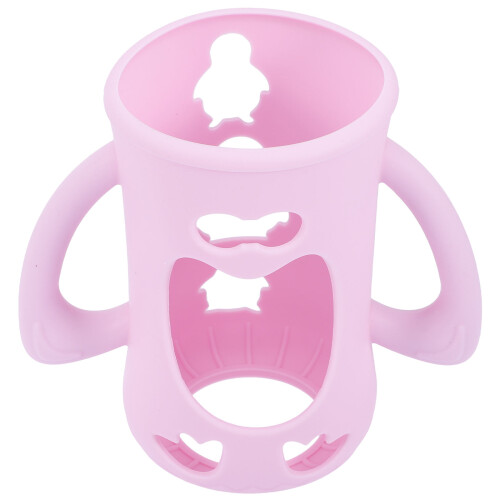capa de silicone para mamadeira de bebê, protetor de alimentação