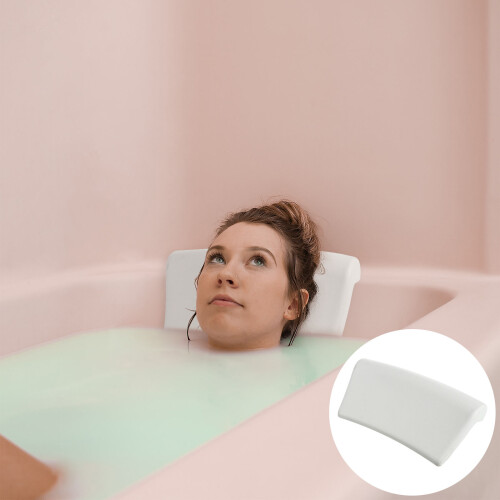 cuscino da bagno in pu per adulti per vasca e doccia bianco 2