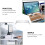 suporte elevatório para monitor de computador base desktop 8