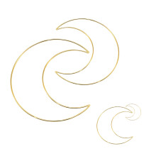 12 unidades anéis mandala lua metal arremesso diy dourado