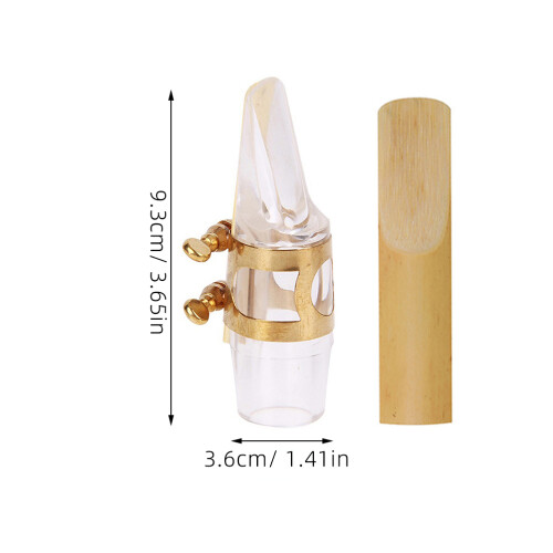 conjunto de bocal para saxofone alto com palheta e abraçadeira 1