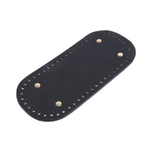 acessórios para bolsas em couro pu oval, artesanais diy, femininas preto