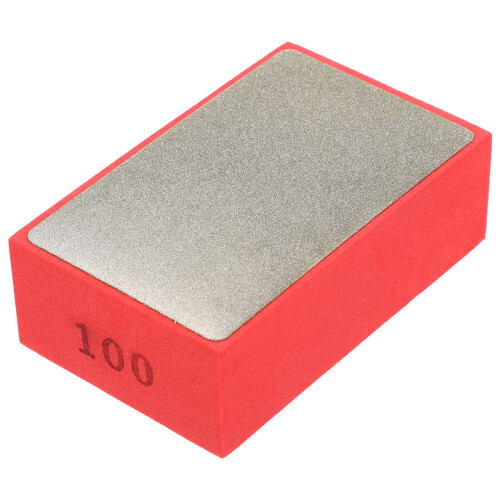 Lixa diamantada 100 para polimento de concreto e mármore, uso manual