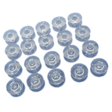 20 bobinas plásticas 2,1 cm para máquina de costura doméstica