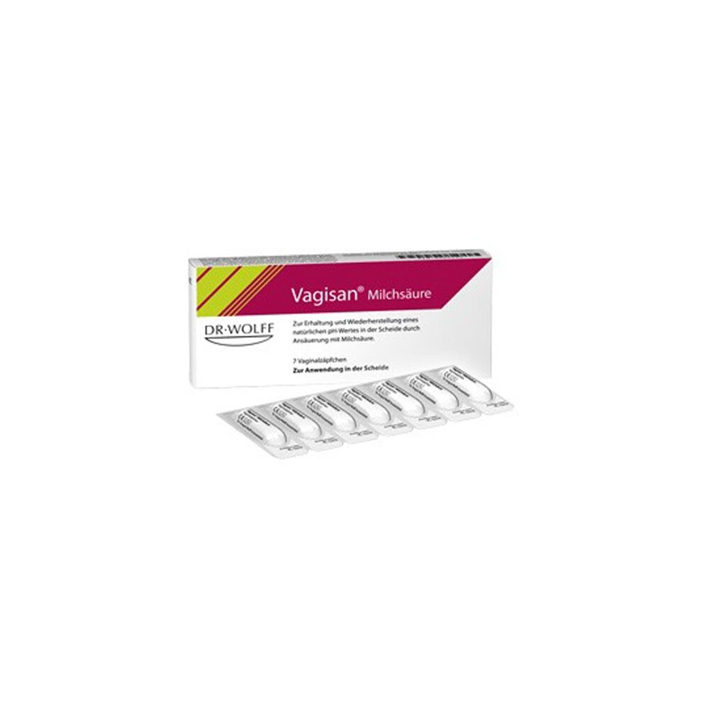Dr. Wolff's Vagisan Vagisan Lactic Acid-7 Vaginal Pessaries,For Normal Ph Vaginal Flora
