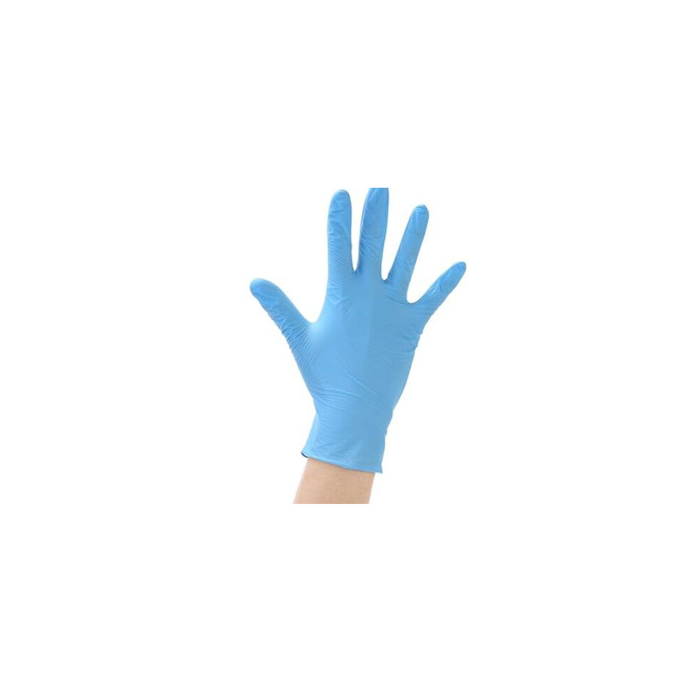 (Large) 100 Disposable Nitrile Gloves Powder Latex Free Blue Catering/Food/Cleaning/Food/Beauty S/M/L/Xl Household 5011832451064