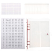 set libro porta diamanti con sacchetti e borsa trasparente
