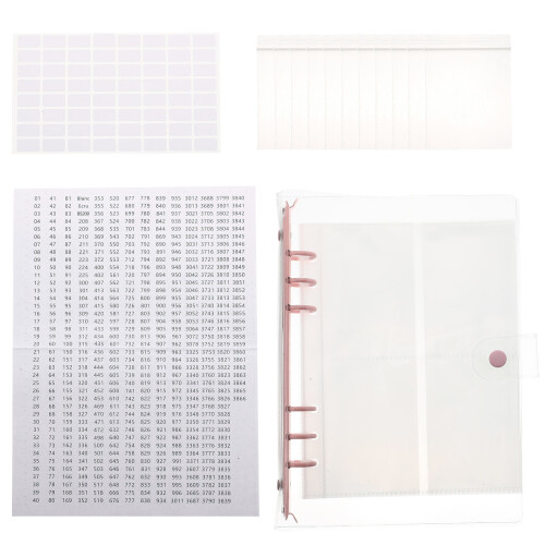 set libro porta diamanti con sacchetti e borsa trasparente