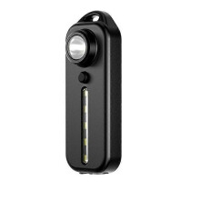 LED White Red Blue Shoulder Police Light with Clip USB Rechargeable Flashlights Warning