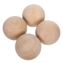 4 stk. holzkugeln 7,5 cm rund für bastelarbeiten, diy, , modellbau