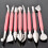kit 8 em 1 para decoração de bolos e arte com açúcar rosa 4