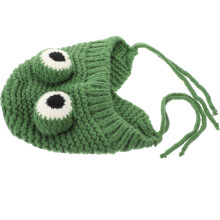 chapéu de inverno para bebé com design de animal tricotado