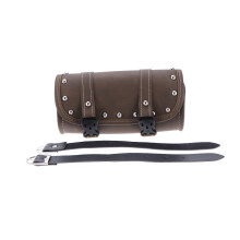 bolsa redonda estanque para moto com cinta e armazenamento verde
