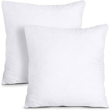 (PACK 2) Set of Hypoallergic Cushion Inner Pads 18" x 18" (45cm x 45cm) Cushion Insert Decorative Square Pillow Stuffer for Sofa Couch Cushions