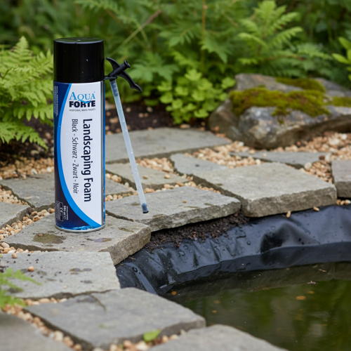 AquaForte Expanding Landscaping Foam - Black 500ml 2
