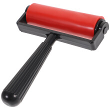rolo de borracha para gravura 10 cm vermelho ferramenta para carimbo