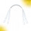 2 alças para bolsa em couro PU, 60 cm, com rebites, branco 4