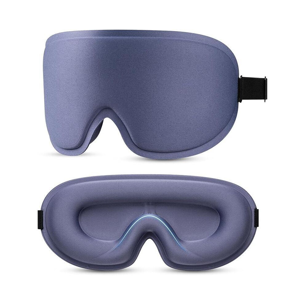 Purple (, One-Size) 3D Deep Contoured Eye Cover For Sleeping, Adjustable Sleep Mask With Nose Pad Design, Sleeping Mask Strap, Sleep Patches For Eye, E