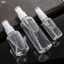 (Clear, S) Clear Empty Perfume Spray Bottle, 1 Count Portable Refillable Empty Spray Bottle, Cosmetic Case, Empty Perfume Atomizer Canister, Mist