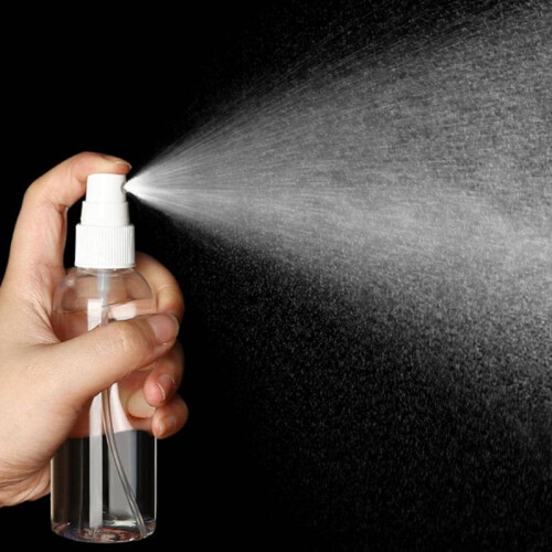 (Clear, S) Clear Empty Perfume Spray Bottle, 1 Count Portable Refillable Empty Spray Bottle, Cosmetic Case, Empty Perfume Atomizer Canister, Mist 2