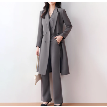 (S)Long Jacket Business Vest Pants Three Piece