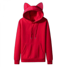 Men's Casual Pullover Hoodie with Cat Ears and Fleece Pocket for StyleRedM