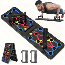 (Multicolor, one size) Push Up Board, Abdominal And Chest Muscle Training Folding Push Up Stand, Portable Fitness Equipment For Home Gym
